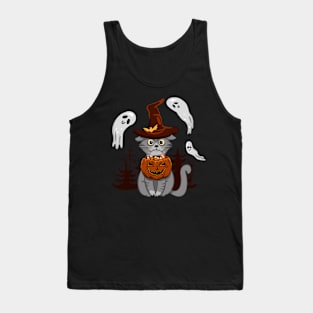 Halloween cat Tank Top